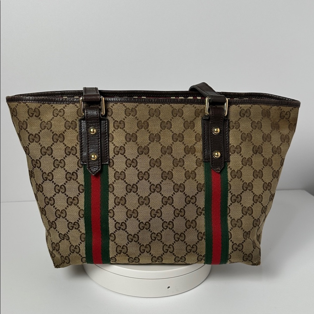 💯 Authentic Gucci Tote Bag with Cherryline🍀 - Picture 8 of 17